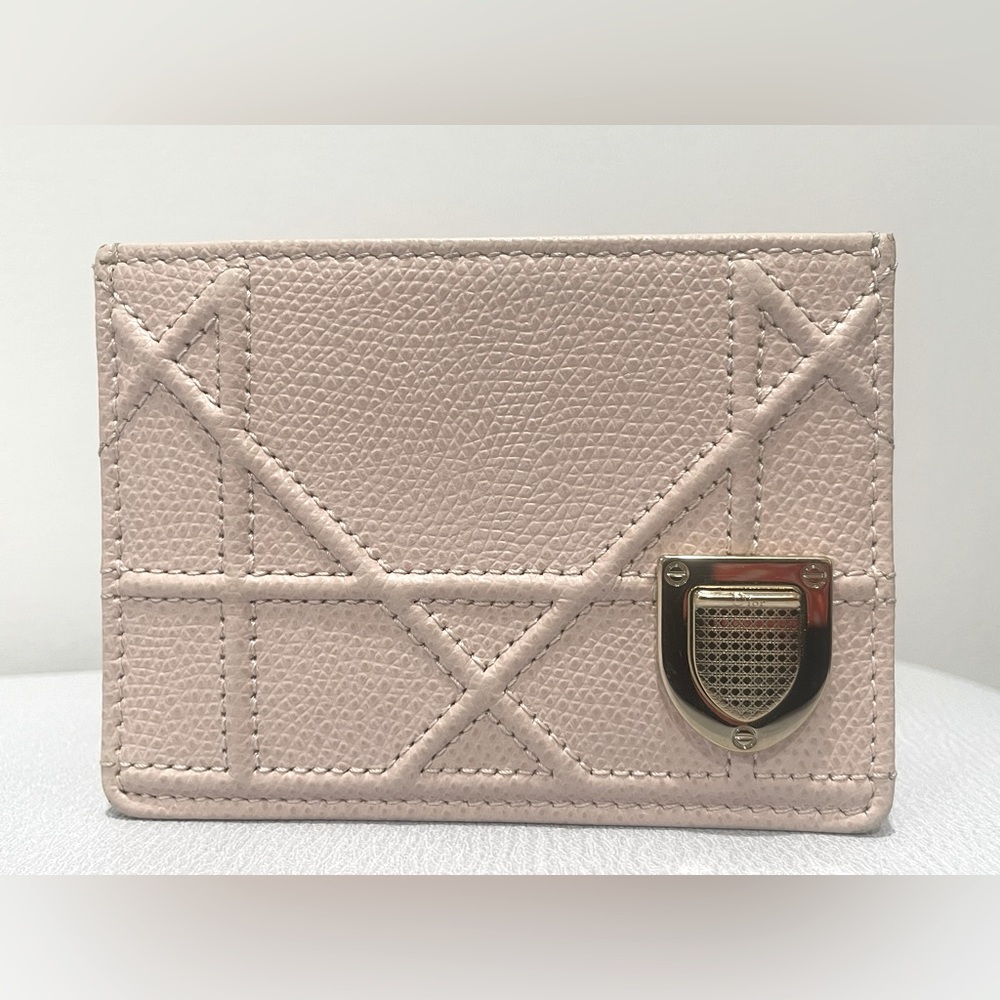 Dior Diorama Card Holder - Light Pink/ Baby Pink